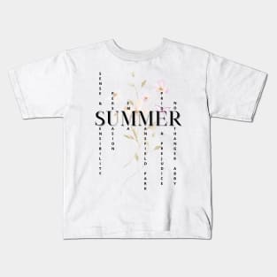 SUMMER - Jane Austen novels design Kids T-Shirt